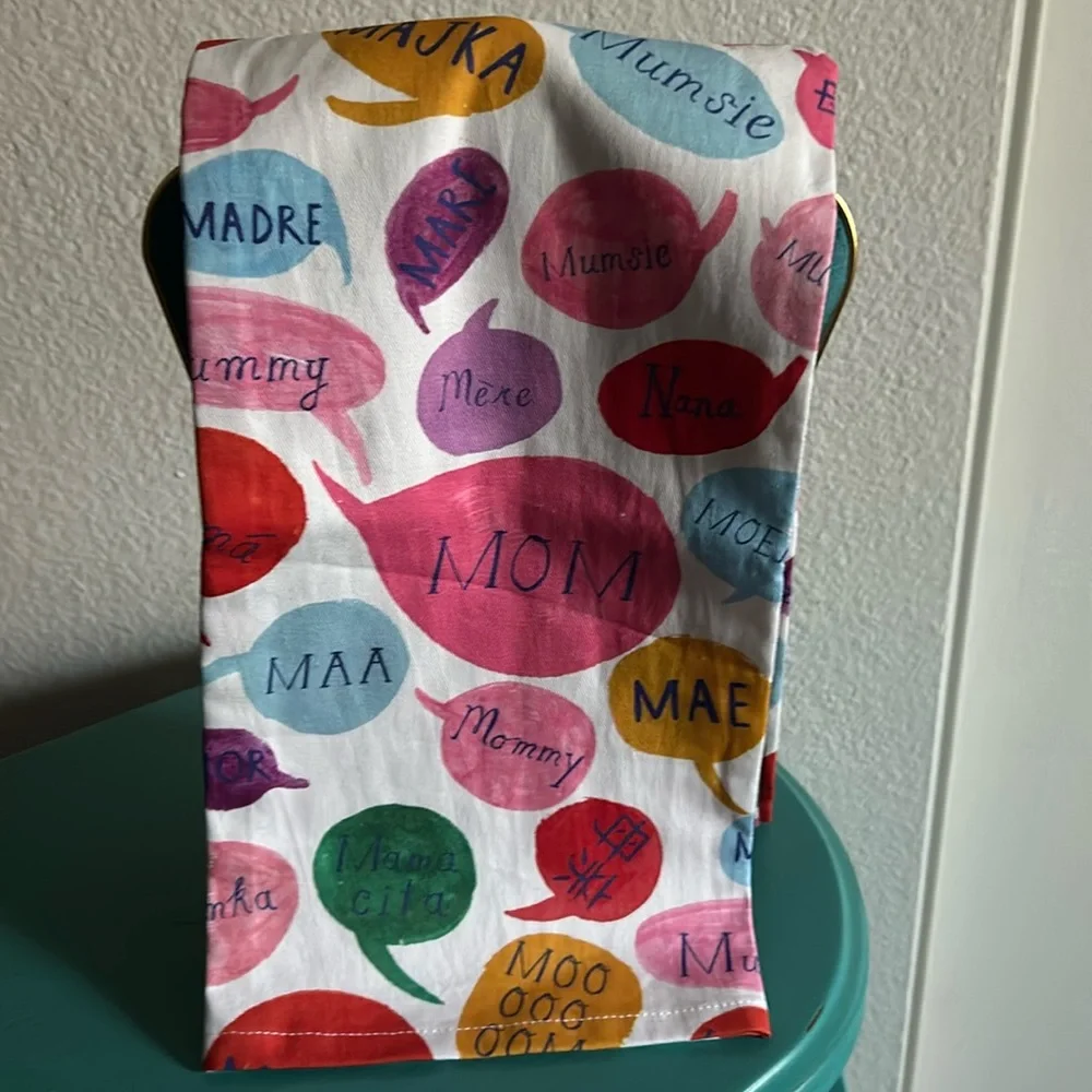 New Anthropologie Mr. Boddington’s Studio For Mom Graphic Dish Towel